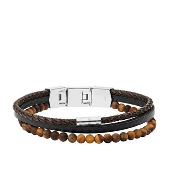 Armband - Staal/Beads | Fossil