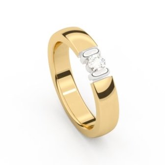 Trouwring - Briljant 18kt | Memoire