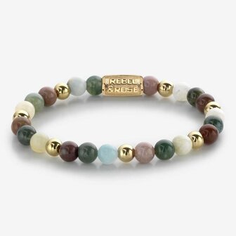 Armband - Staal/Beads | Rebel &amp; Rose