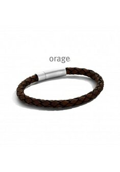 Armband - Staal/Leder | Orage