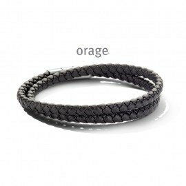 Armband - Staal/Leder | Orage