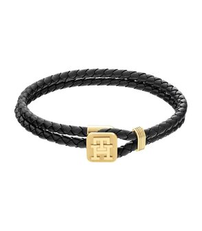 Armband - Staal/Leder | Tommy Hilfiger