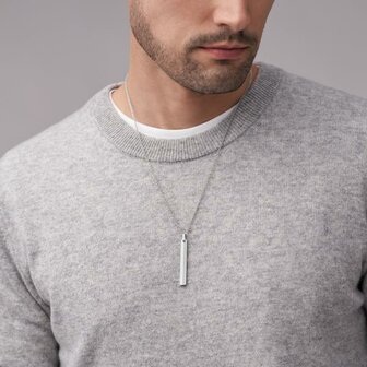 Collier - Staal | Fossil