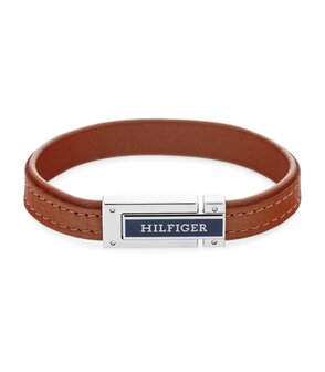 Armband - Staal/Leder | Tommy Hilfiger