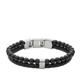 Armband - Staal/Beads | Fossil