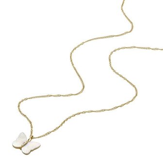 Collier - Staal | Fossil