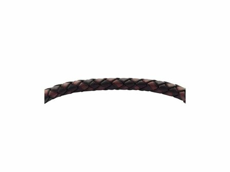 Armband - Staal/Leder | Fossil
