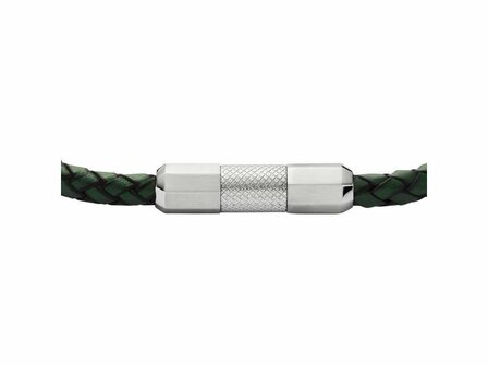 Armband - Staal/Leder | Fossil
