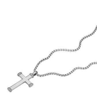 Collier - Staal | Fossil