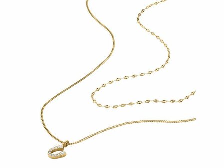 Collier - Staal | Fossil