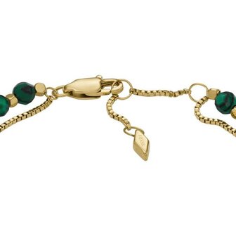 Armband - Staal/Beads | Fossil
