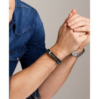 Armband - Staal/Beads | Fossil