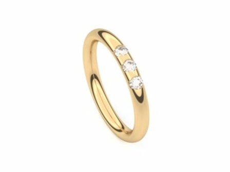 Trouwring - Briljant 18kt | Memoire