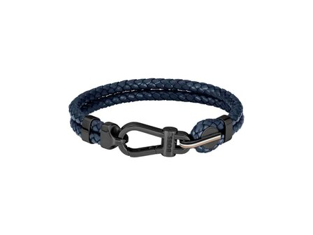 Armband - Staal/Leder | Hugo Boss