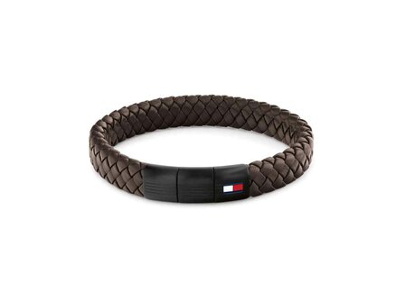 Armband - Staal/Leder | Tommy Hilfiger