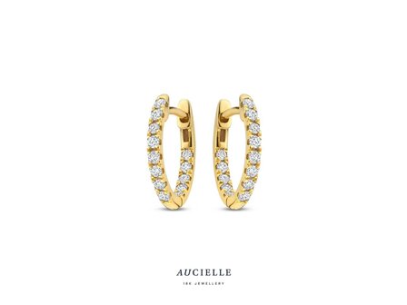 Oorbellen - 18 kt Lab Grow Diamant | Aucielle