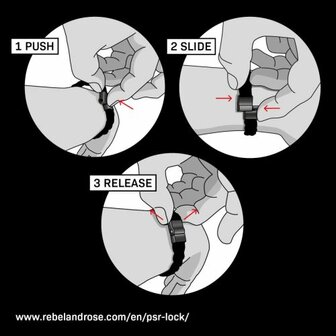 Armband - Staal/Leder | Rebel &amp; Rose