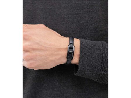 Armband - Staal/Leder | Boss