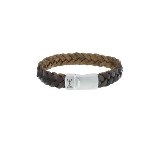 Armband - Staal/Leder | Aze