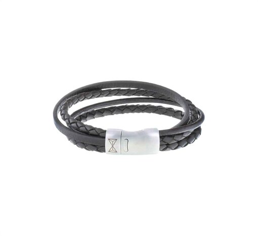 Armband - Staal/Leder | Aze