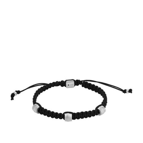 Armband - Staal/Leder | Fossil