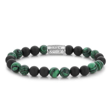Armband - Staal/Leder | Rebel & Rose