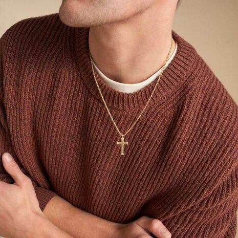 Collier - Staal | Fossil