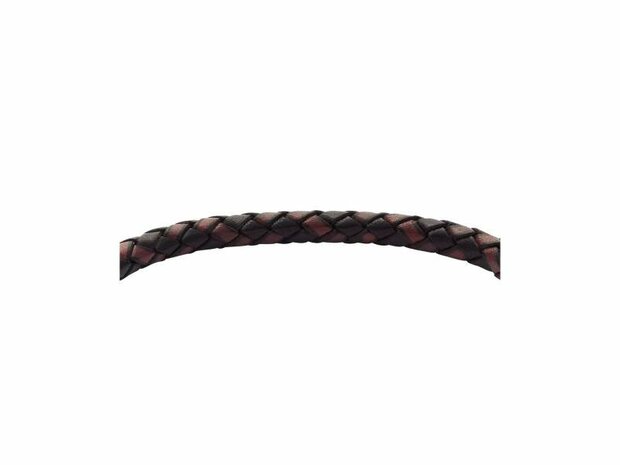 Armband - Staal/Leder | Fossil
