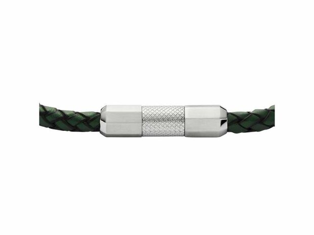 Armband - Staal/Leder | Fossil