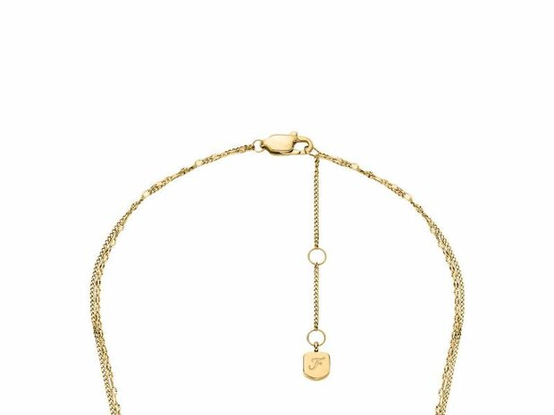 Collier - Staal | Fossil