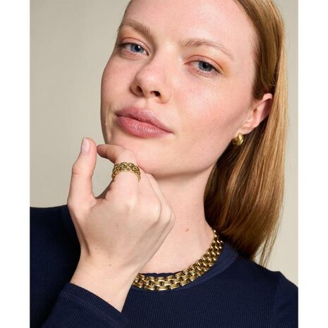 Collier - Staal | Fossil