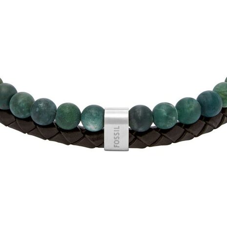 Armband - Staal/Beads | Fossil