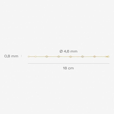 Armband - 14 kt | Blush