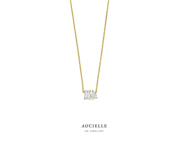 Collier - 18 kt Lab Grow Diamant | Aucielle