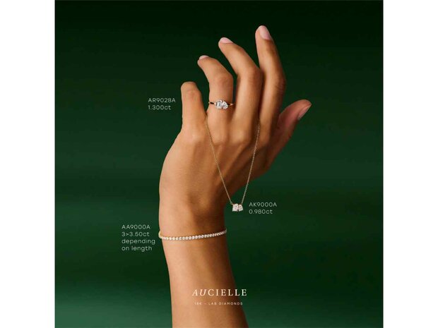 Collier - 18 kt Lab Grow Diamant | Aucielle