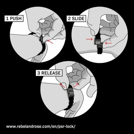 Armband - Staal/Leder | Rebel & Rose