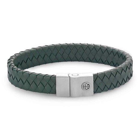 Armband - Staal/Leder | Rebel & Rose