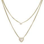 Collier - Staal | Fossil