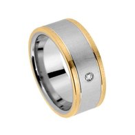 Trouwring - Briljant-Staal-18kt | Amici