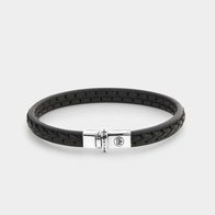 Armband - Zilver/Leder | Rebel & Rose