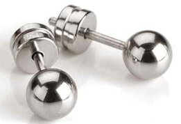 Oorbellen - Titanium | Boccia