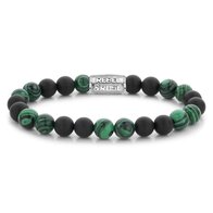 Armband - Staal/Leder | Rebel & Rose