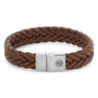 Armband - Staal/Leder | Rebel & Rose