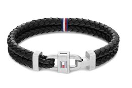 Armband - Staal/Leder | Tommy Hilfiger