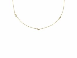 Collier - Staal | Fossil