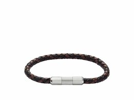 Armband - Staal/Leder | Fossil