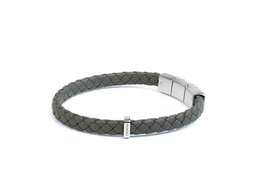 Armband - Staal/Leder | Gemini