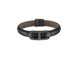 Armband - Staal/Leder | Boss