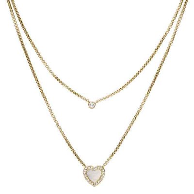 Collier - Staal | Fossil