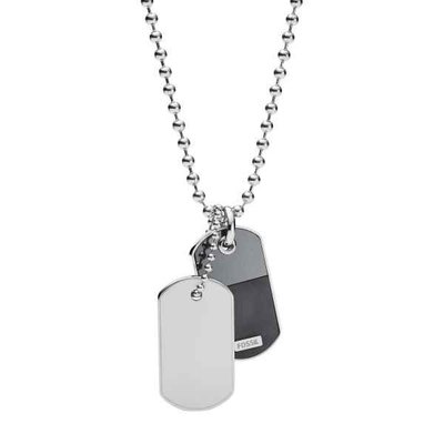 Collier - Staal | Fossil